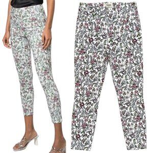 L’agence Margot High Rise Skinny Jeans Pants in Hand Drawn Floral Print Size 27